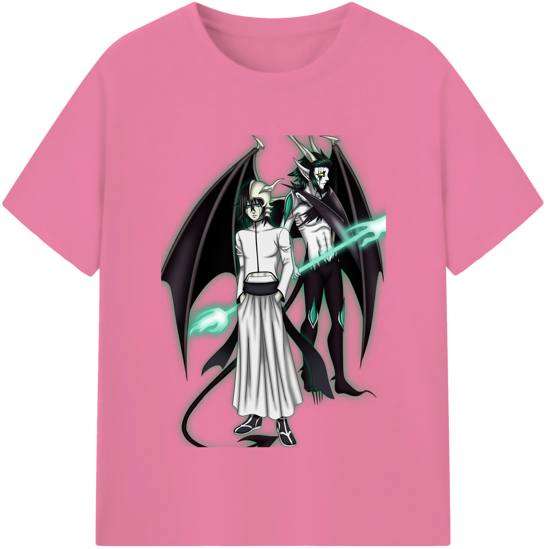 （画像用） ブリーチ ウルキオラ·シファー BLEACH Ulquiorra cifer 綿100％半袖Tシャツ（フロントプリント）
